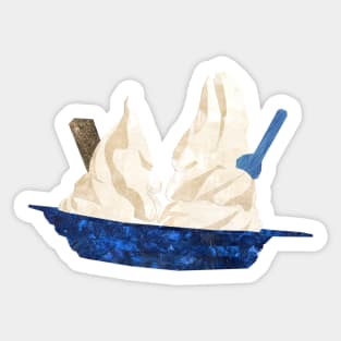 Ice cream - boat sundae Sticker